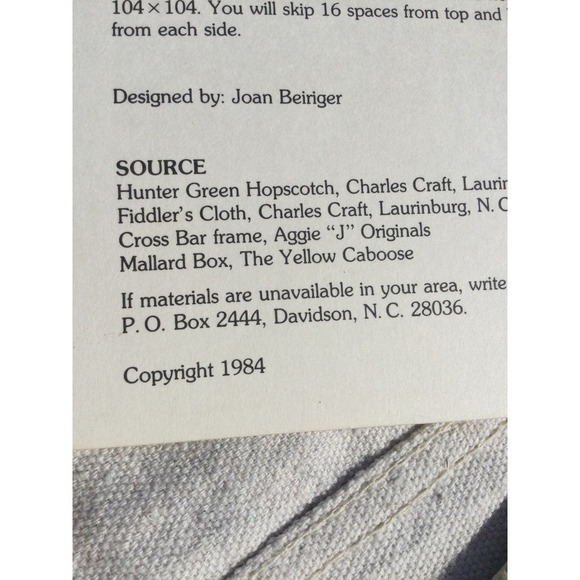 Vintage mallard on the green counted cross stitch pattern booklet birds hunting - Picture 3 of 3